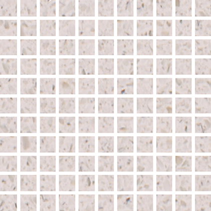 Stardust Quartz Mosaic Tiles: White