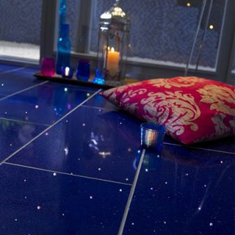 Stardust Quartz Tiles Room Set: Dark Blue